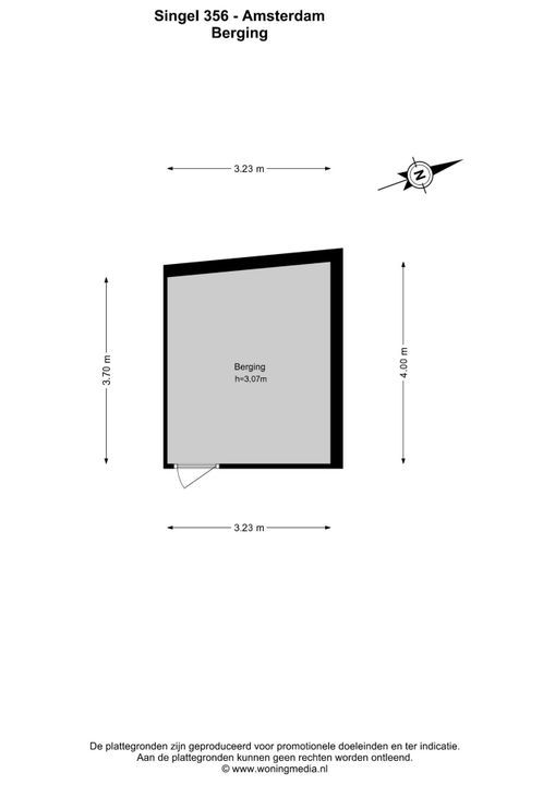 Singel 356 C, Amsterdam plattegrond-