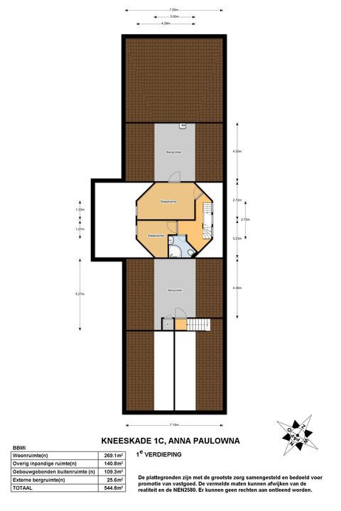 Kneeskade 1 C, Anna Paulowna plattegrond-