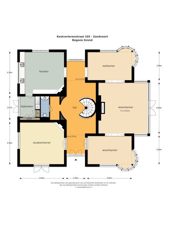 Kostverlorenstraat 105, Zandvoort plattegrond-