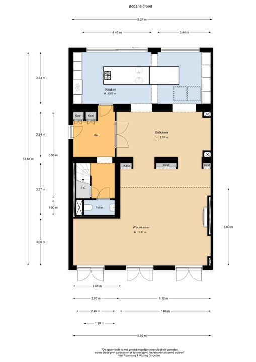 Zocherlaan 68, Bloemendaal plattegrond-