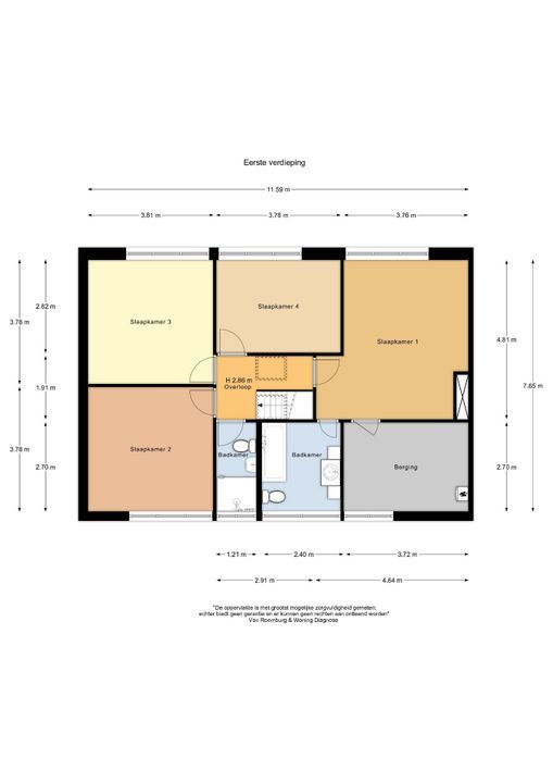 Juliana van Stolberglaan 49, Aerdenhout plattegrond-