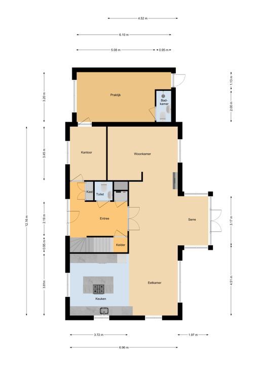 De Hagen 40, Noordwijk plattegrond-