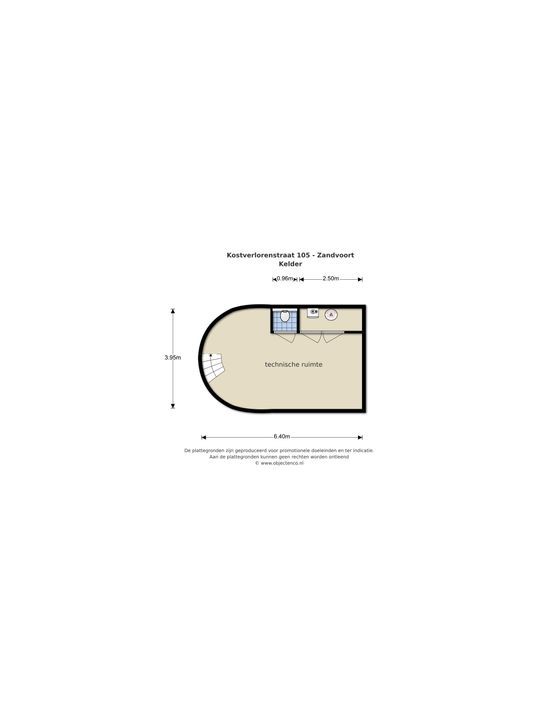 Kostverlorenstraat 105, Zandvoort plattegrond-