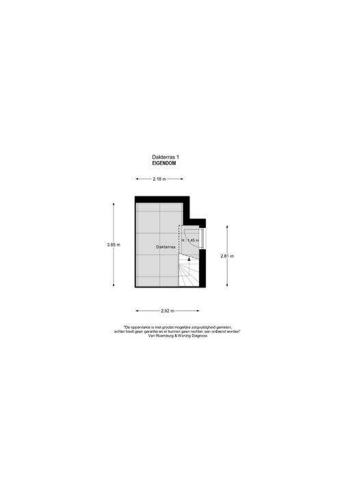 Spaarne 84 A, Haarlem plattegrond-