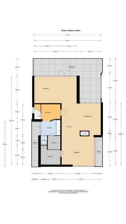 Glipper Dreef 188, Heemstede plattegrond-