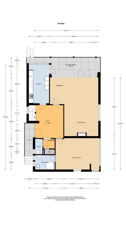 Glipper Dreef 188, Heemstede plattegrond-