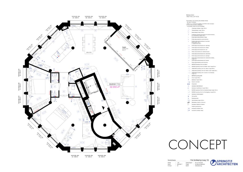 Watertorenplein 33, Zandvoort plattegrond-