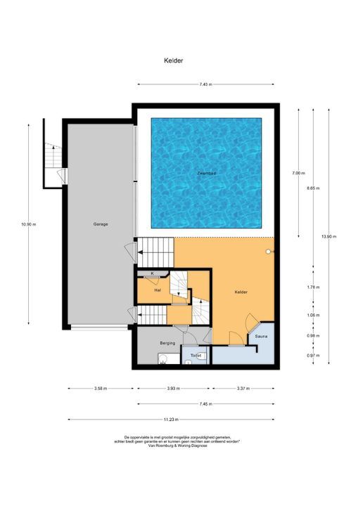 Boezelgracht 15, Volendam plattegrond-