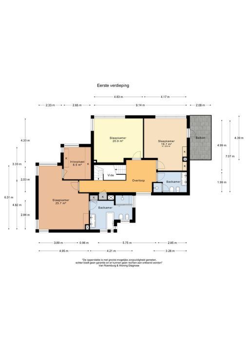 Kleine Sparrenlaan 1, Bennebroek plattegrond-