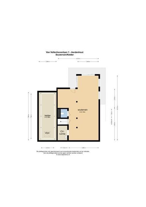 Van Vollenhovenlaan 1, Aerdenhout plattegrond-