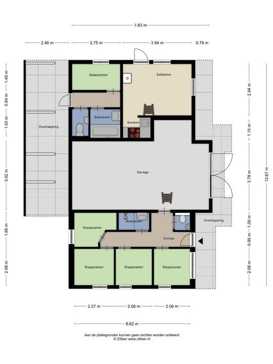 Zomervreugdweg 3, Vorden plattegrond-