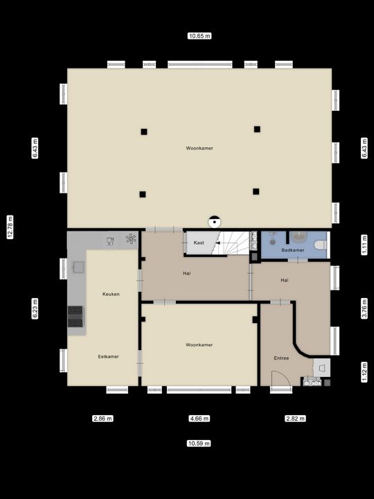 Beukerweg 50, Enschede plattegrond-