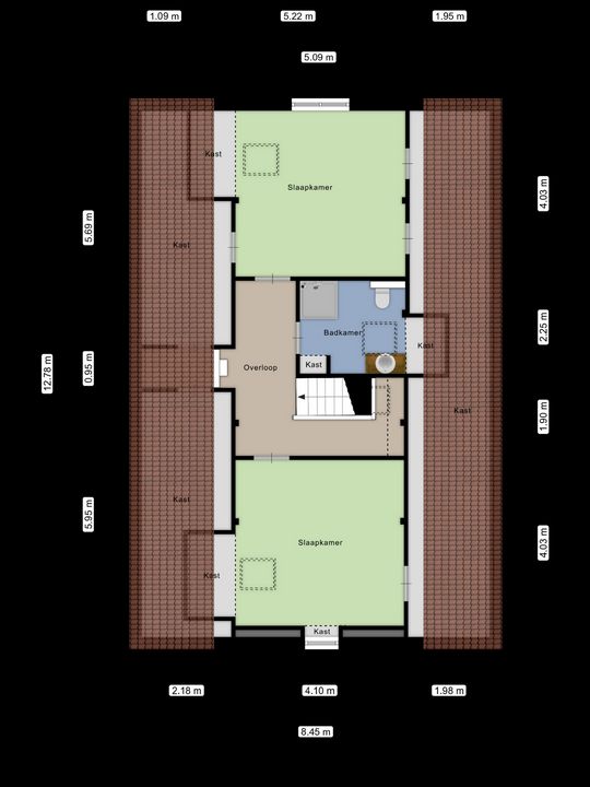 Beukerweg 50, Enschede plattegrond-