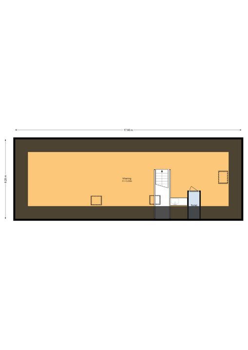 Dorpsstraat 74, Rheden plattegrond-