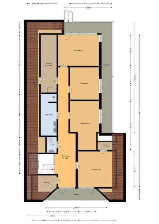 Drienerveldweg 130, Enschede plattegrond-