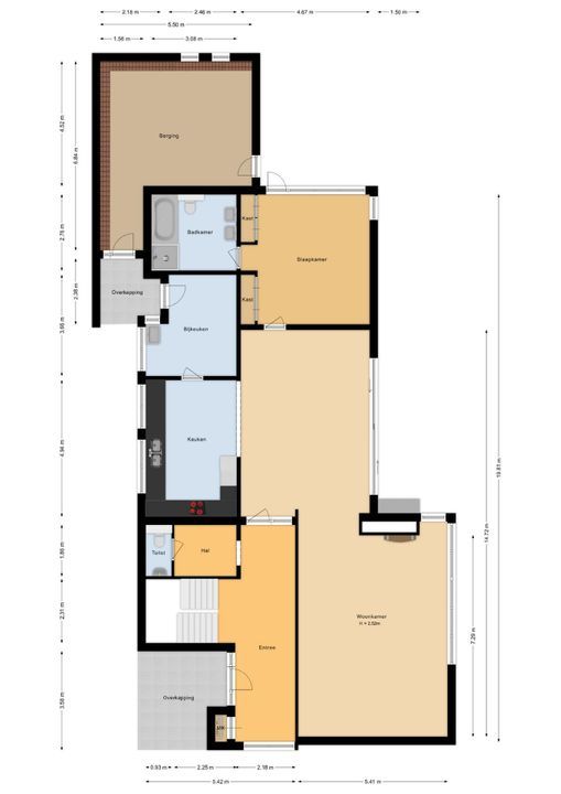Drienerveldweg 130, Enschede plattegrond-