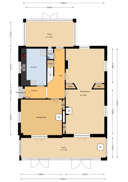 Zutphenseweg 37, Eefde plattegrond-