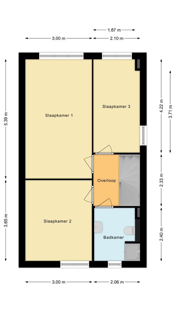 Zwaluwweg 101, Voorschoten plattegrond-1