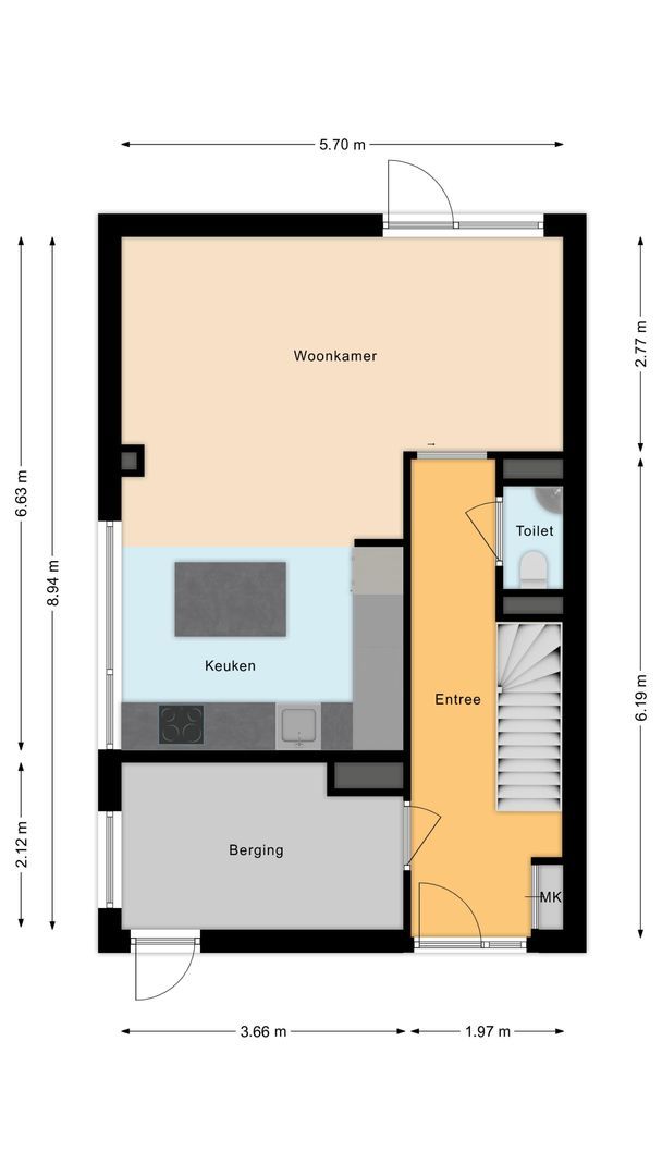 Ter Lips 105, Voorschoten plattegrond-1