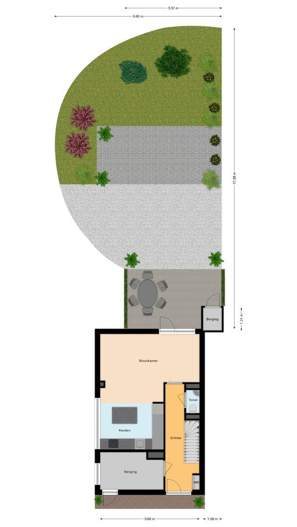 Ter Lips 105, Voorschoten plattegrond-0