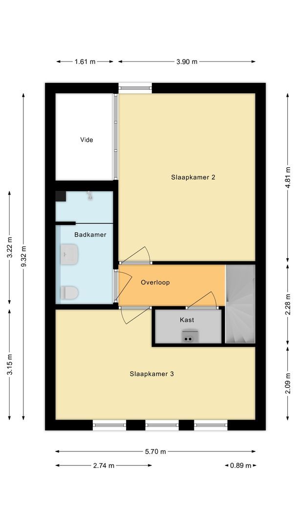 Ter Lips 105, Voorschoten plattegrond-3