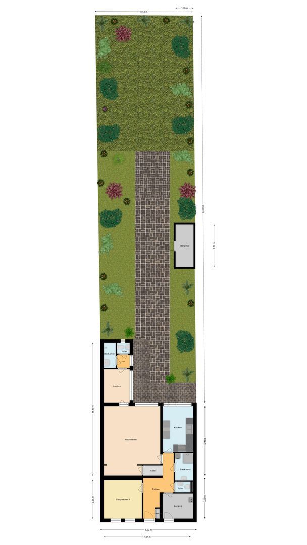 Leidseweg 62, Voorschoten plattegrond-2