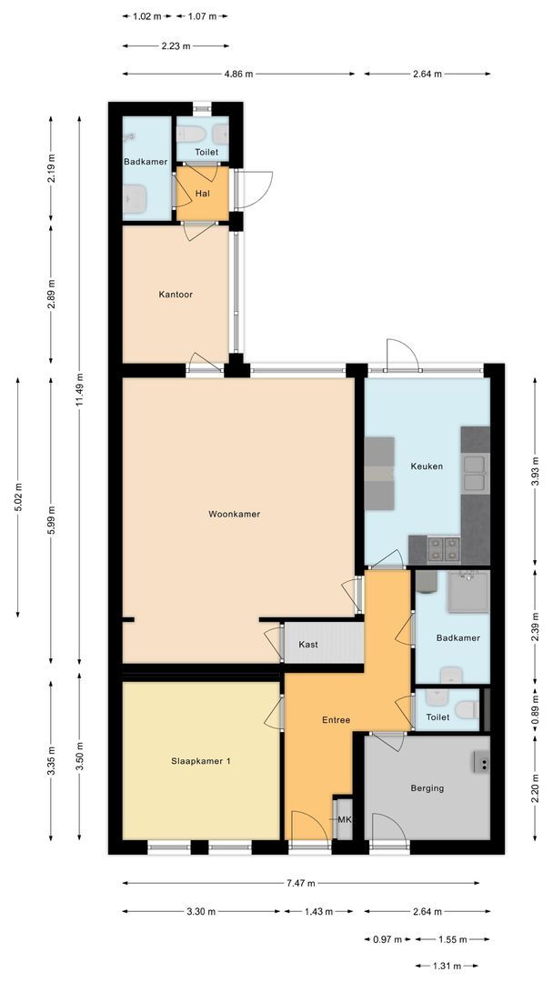 Leidseweg 62, Voorschoten plattegrond-0