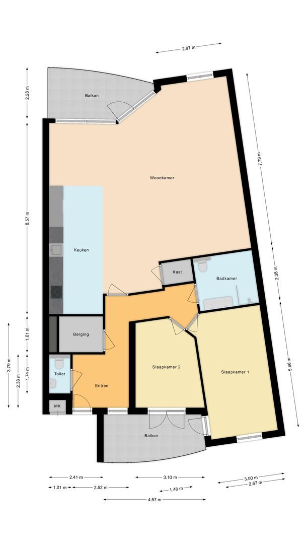 Professor Boerhaaveweg 75, Voorschoten plattegrond-1