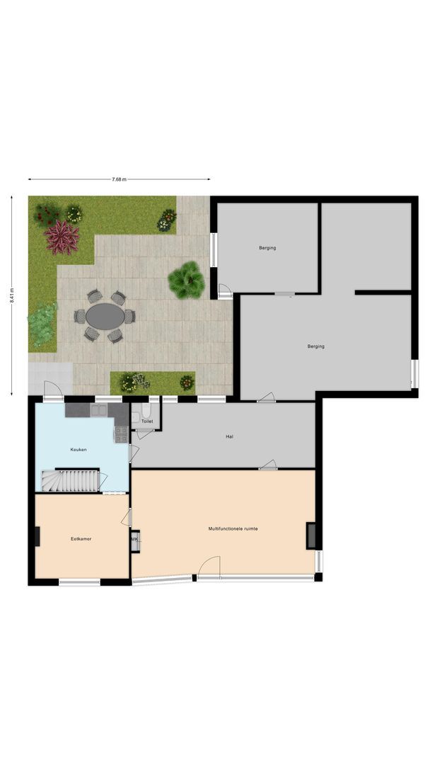 Het Kerkehout 2, Wassenaar plattegrond-2