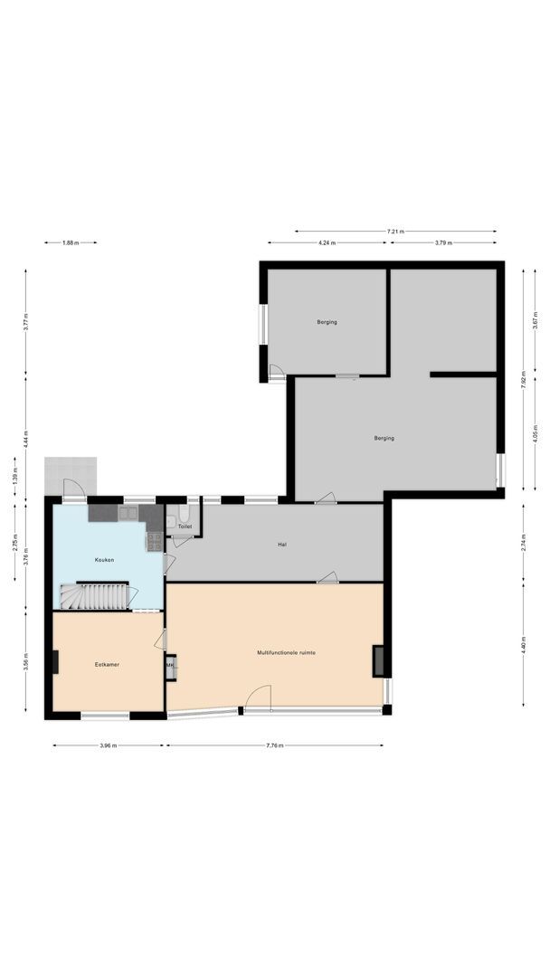 Het Kerkehout 2, Wassenaar plattegrond-0