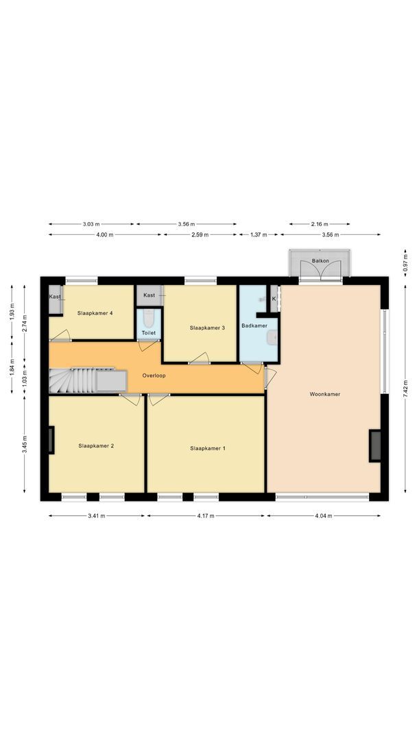 Het Kerkehout 2, Wassenaar plattegrond-1