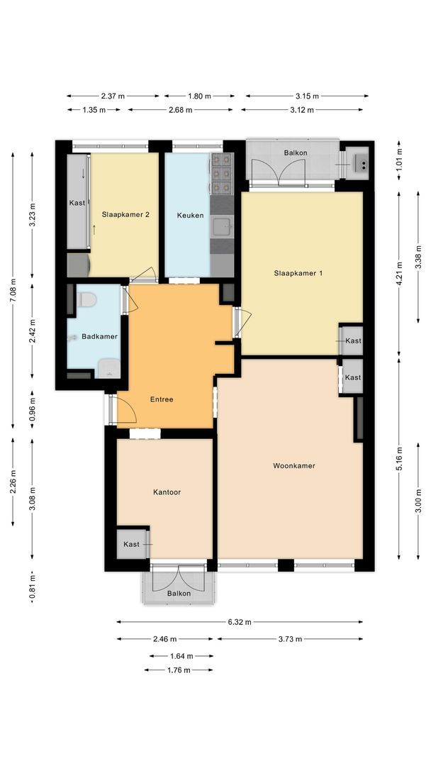 Moddermanstraat 92, Leiden plattegrond-0