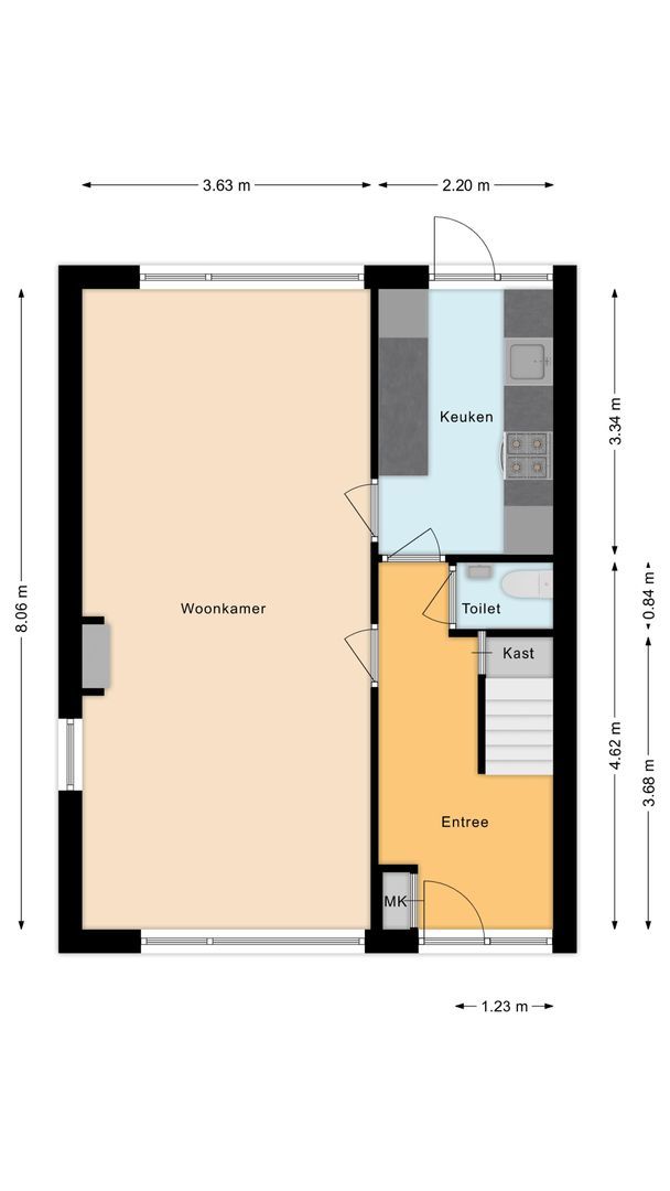 Baron Schimmelpenninck van der Oyelaan 30, Voorschoten plattegrond-0