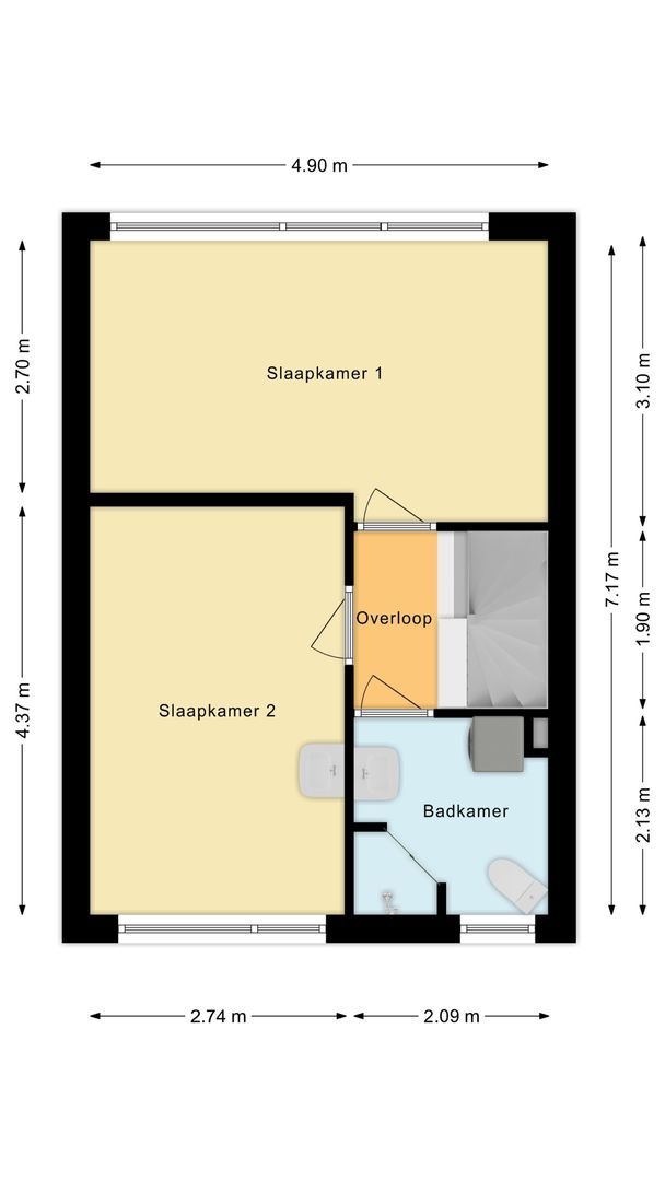 Jan Paetsplein 12, Leiden plattegrond-1