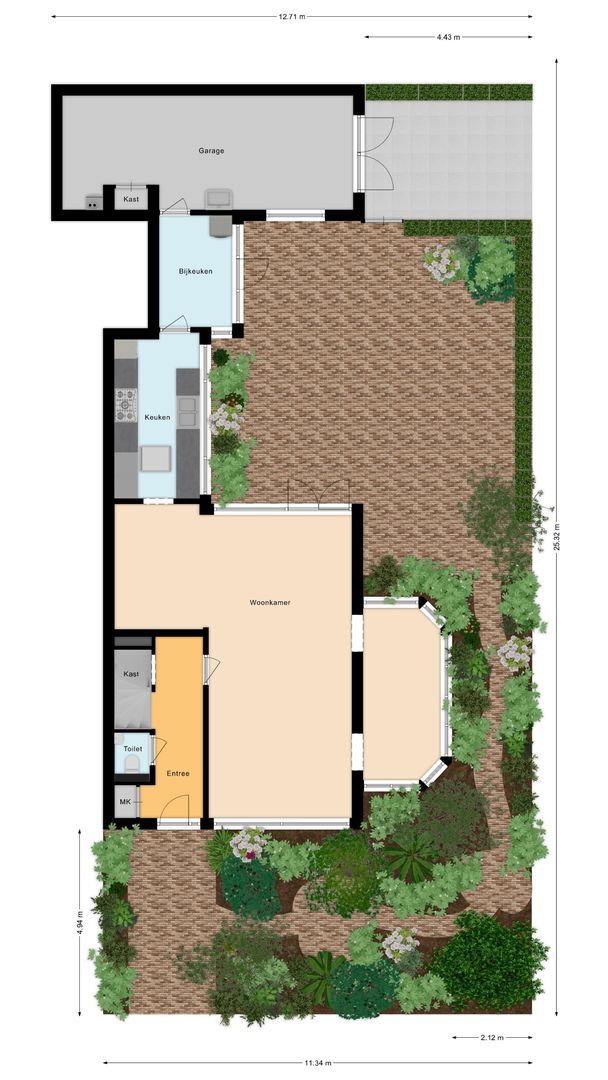 Franz Lisztlaan 11, Voorschoten plattegrond-2