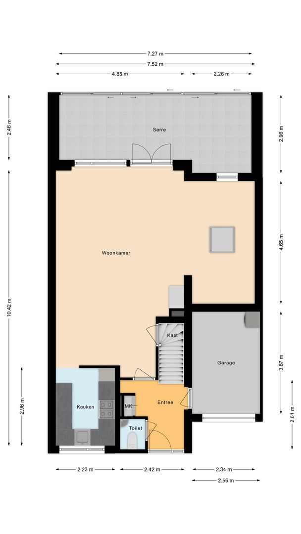 Benvenutolaan 3, Voorschoten plattegrond-1