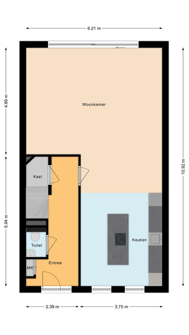 Willem Kloosstraat 98, Hazerswoude-Rijndijk plattegrond-0