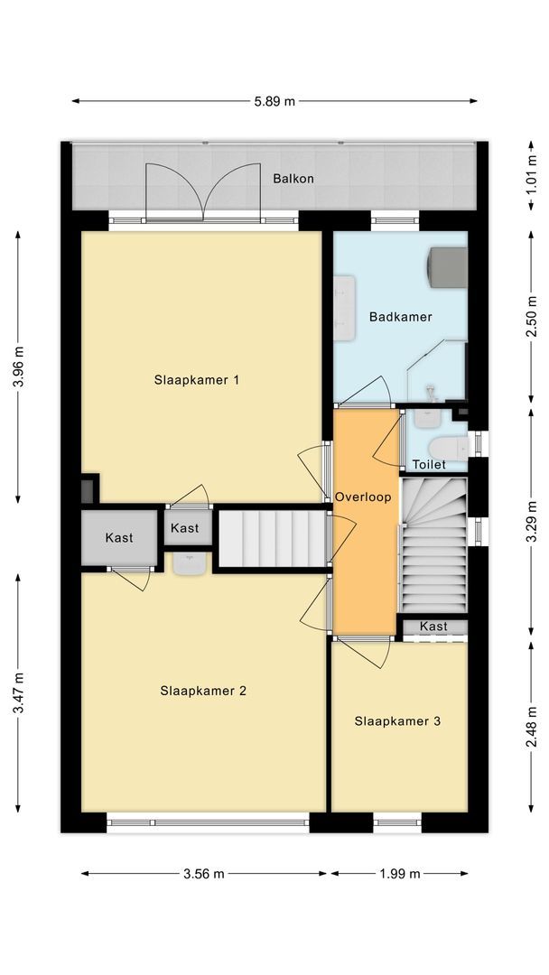 Leidseweg 188, Voorschoten plattegrond-1