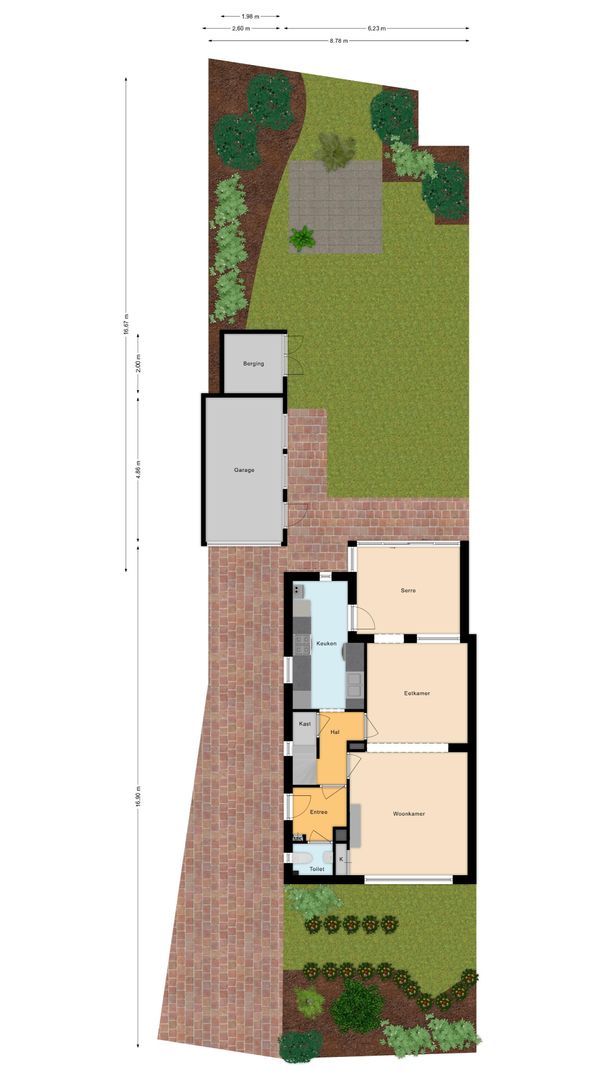 Vondelstraat 1, Voorschoten plattegrond-2