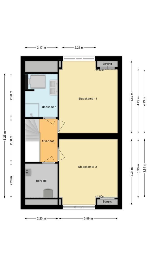 Willem Kloosstraat 98, Hazerswoude-Rijndijk plattegrond-1