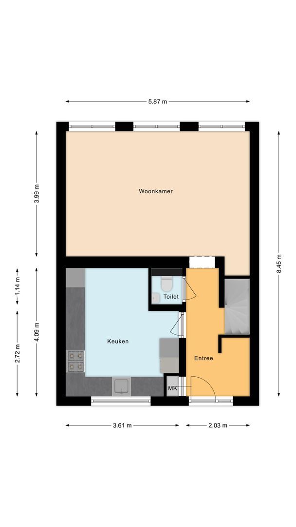 Schoolstraat 22, Voorschoten plattegrond-0