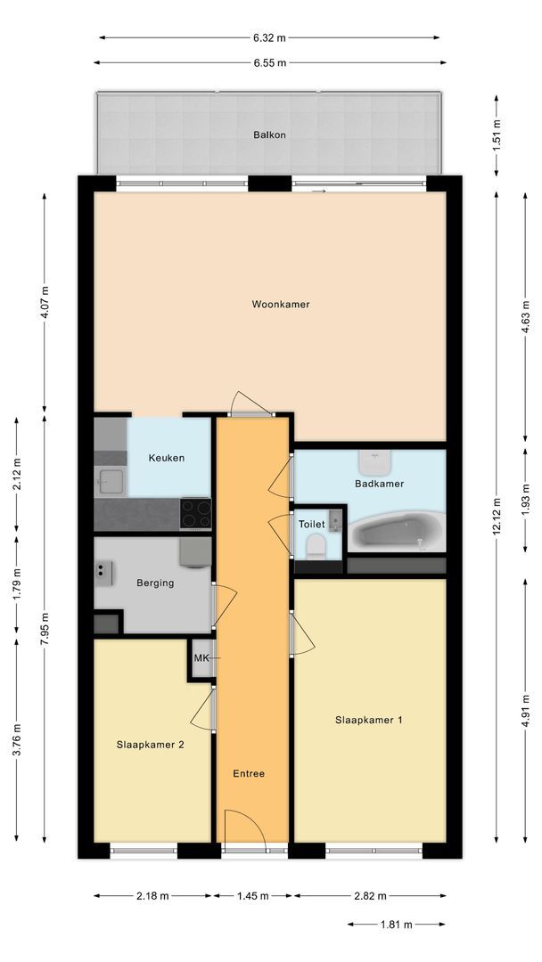 Vlietzicht 94, Voorschoten plattegrond-0