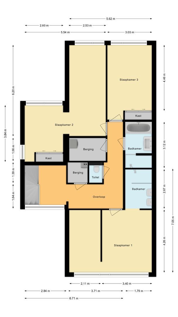 Hofvliet 109, Voorschoten plattegrond-1