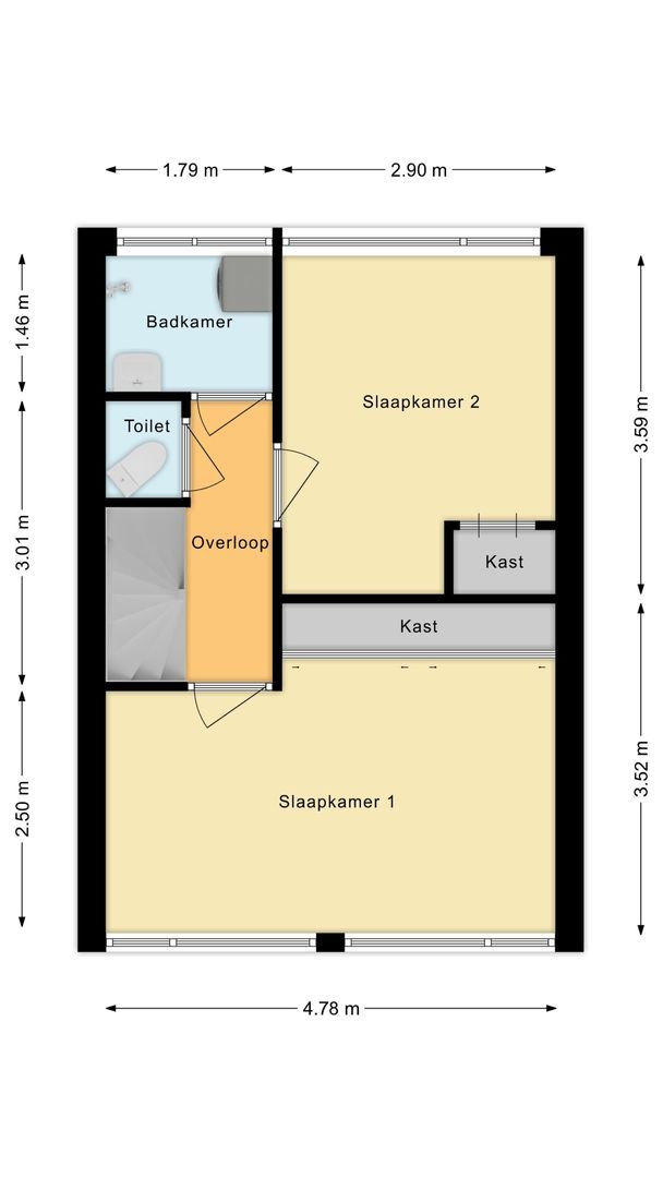Oranjeboomstraat 6, Voorschoten plattegrond-2