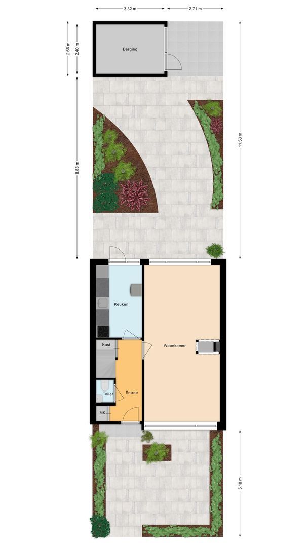 Callenburghplantsoen 15, Voorschoten plattegrond-2