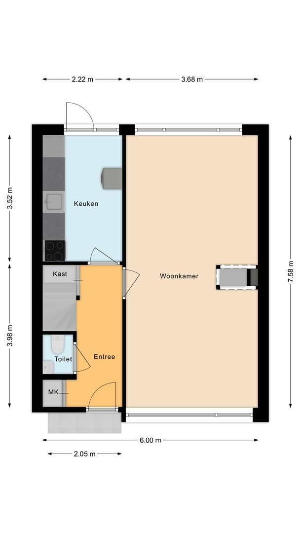 Callenburghplantsoen 15, Voorschoten plattegrond-0