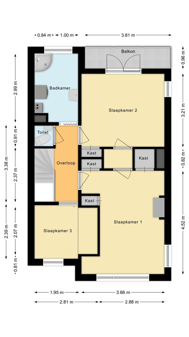 Papelaan-West 224, Voorschoten plattegrond-1