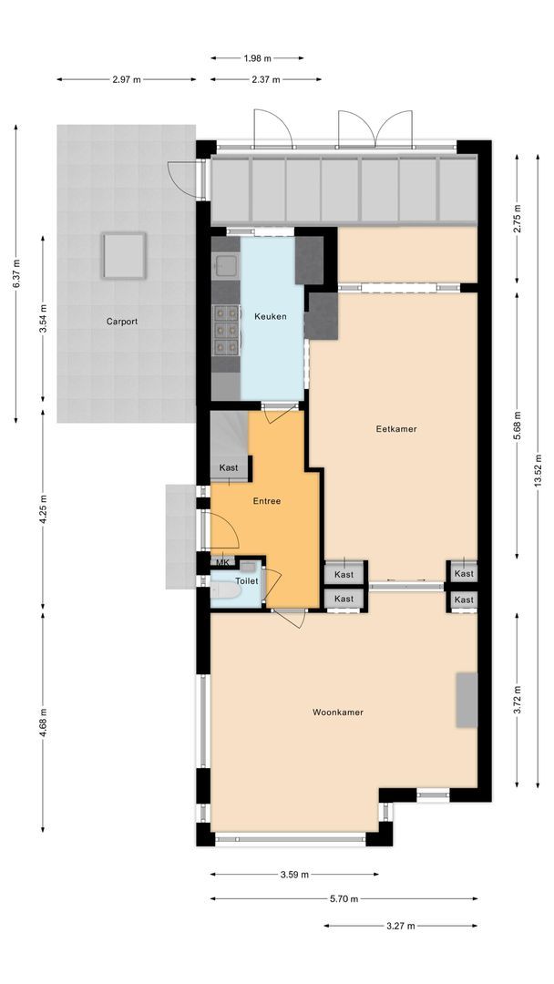 Veurseweg 148, Voorschoten plattegrond-0
