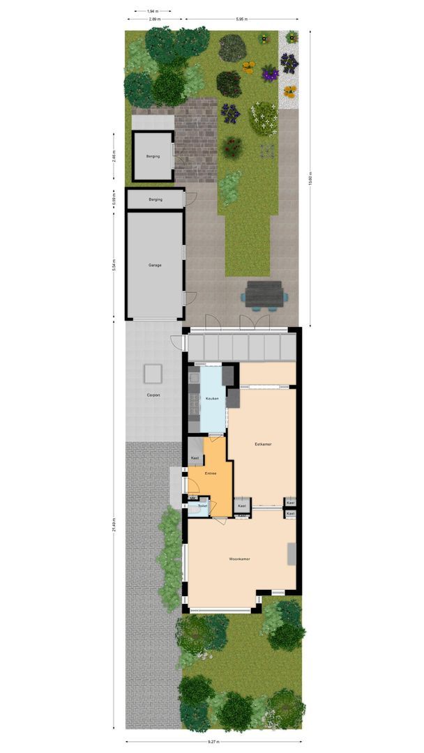 Veurseweg 148, Voorschoten plattegrond-2