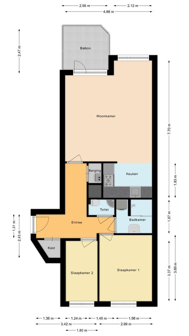 Cor van Osnabruggelaan 19, Voorschoten plattegrond-0